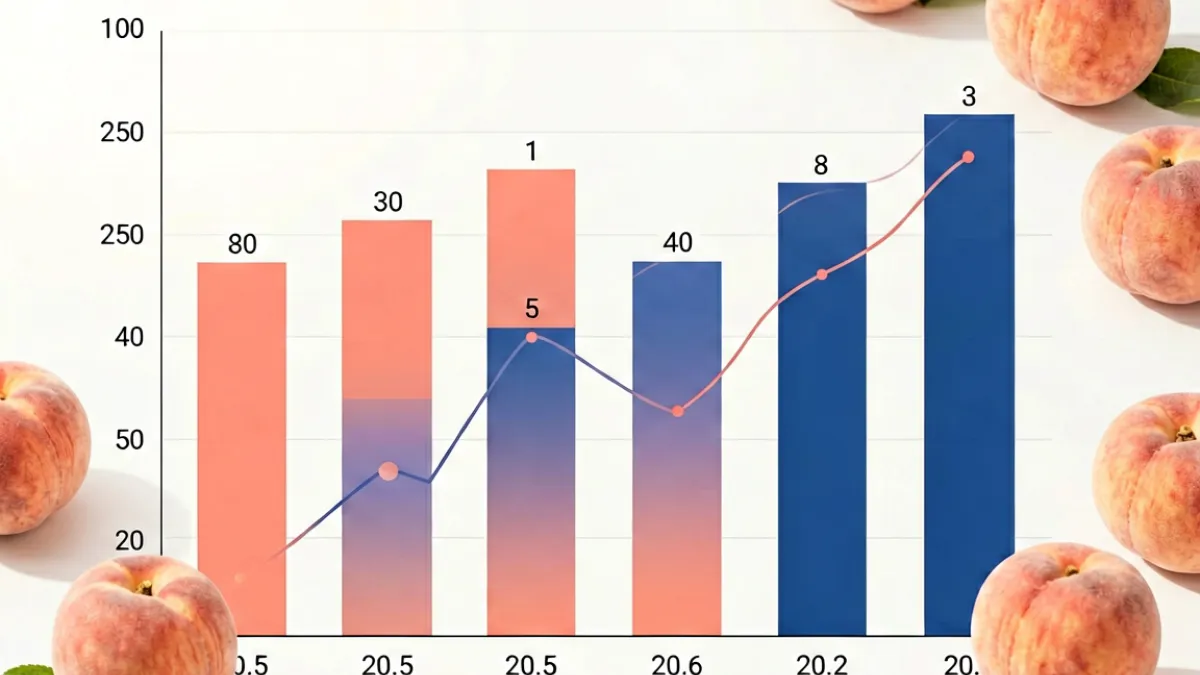 蜜桃网热榜数据分析示意图，展示各类内容访问量柱状图与用户行为热力图